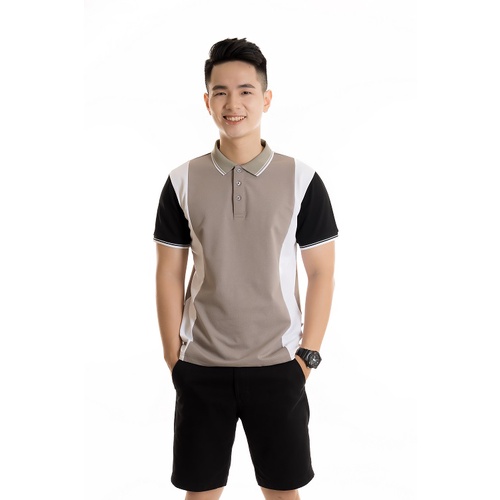 Áo polo nam cotton cá sấu, Áo phong cá sấu thân sọc cổ bẻ tay ngắn PL05 | BigBuy360 - bigbuy360.vn