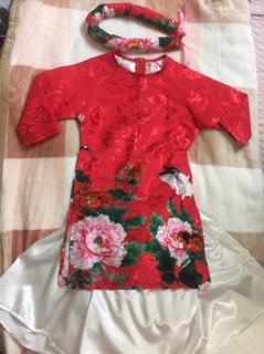 Áo dài cho bé trai bé gái. Kèm vấn