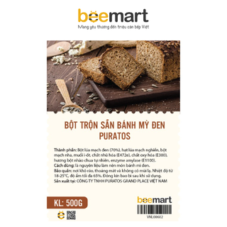 Bột trộn sẵn bánh mì đen Puratos 500g