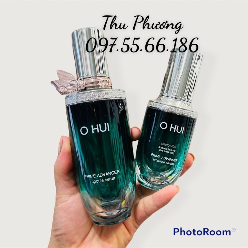 Tinh chất dưỡng da chống lão hoá ohui xanh prime avancer 90ml - 50ml - 20ml ( tách set )