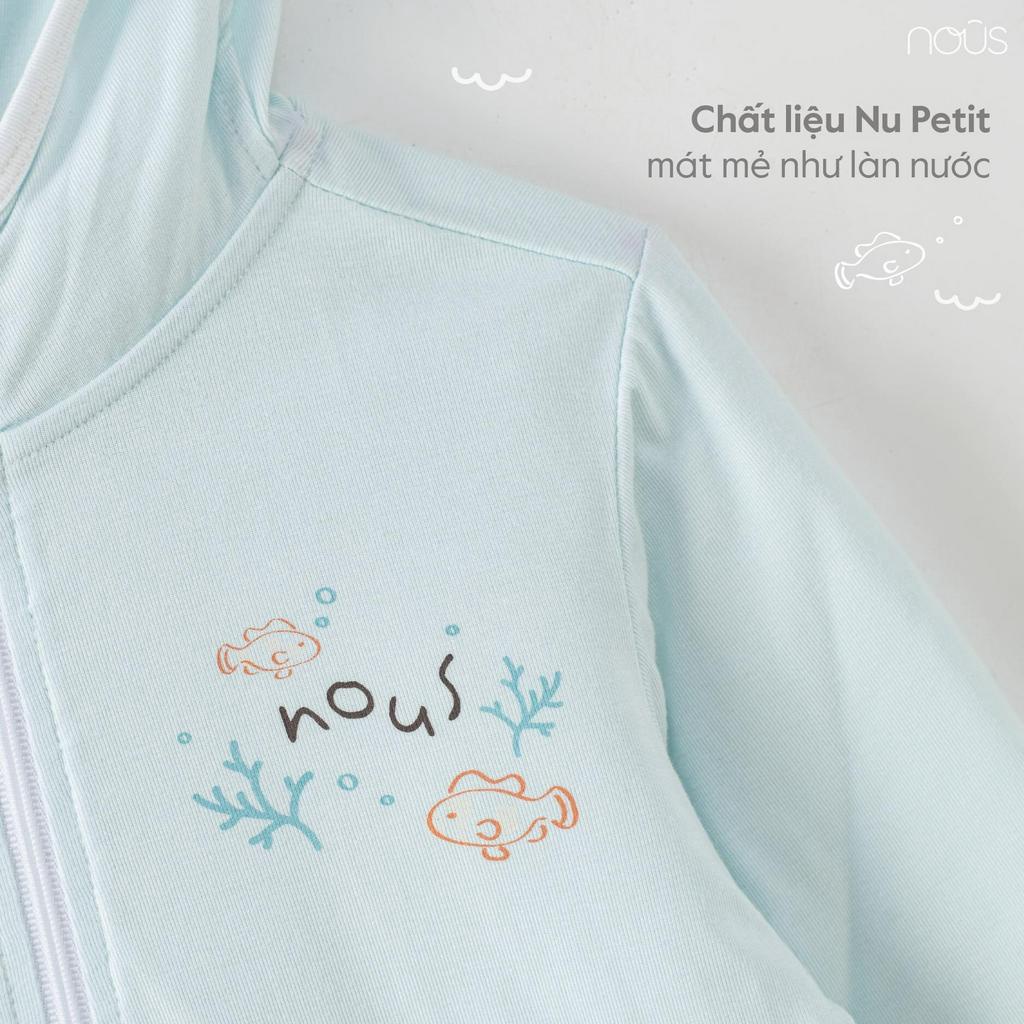 NOUS 2023 - Áo chống nắng baby nhiều màu mũ tai gấu