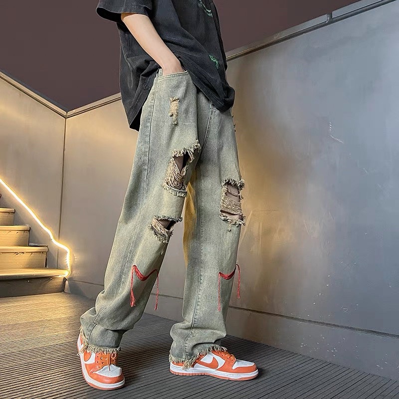 QUẦN BAGGY JEANS DÁNG SUÔNG,QUẦN JEANS ỐNG RỘNG NAM NỮ