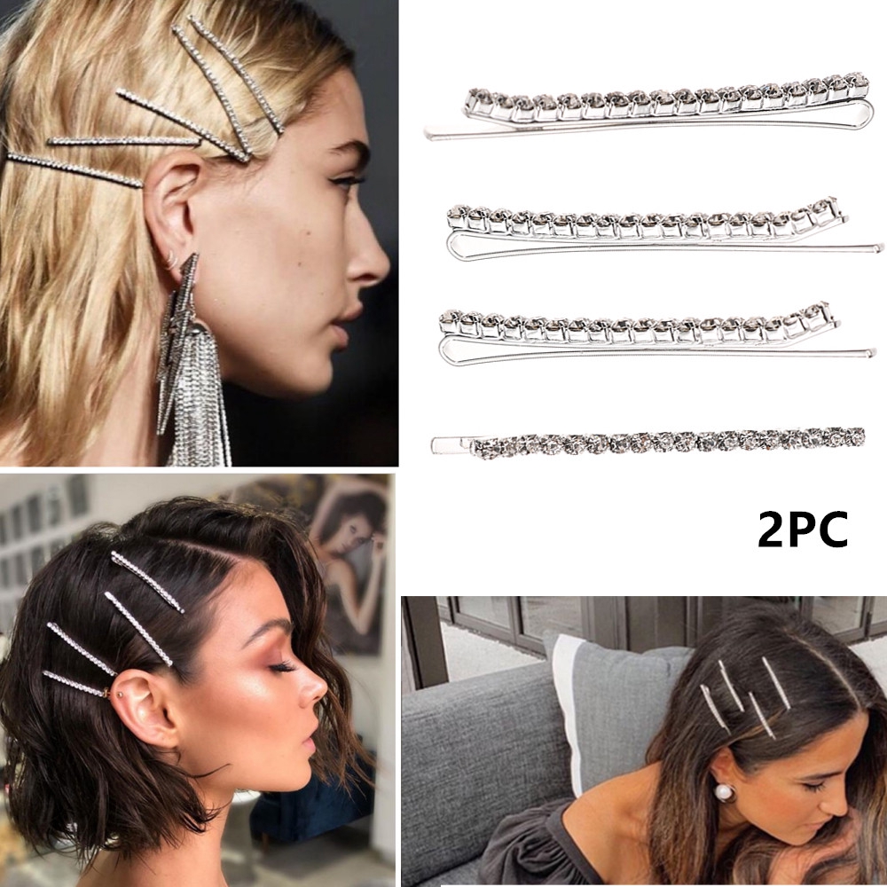 Kẹp tóc đính pha lê lấp lánh phong cách Hàn Quốc cho nữ
