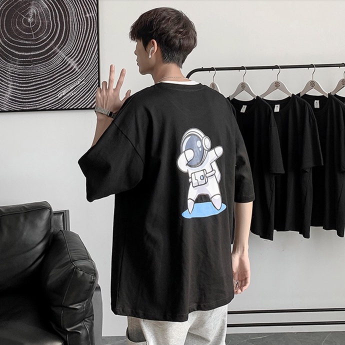 [FREESHIP ĐƠN TỪ 50K] Áo Thun Nam Nữ Phi Hành Gia Hip Hop Streetwear Áo Phông Nam Form Rộng Basic Cotton Oversize