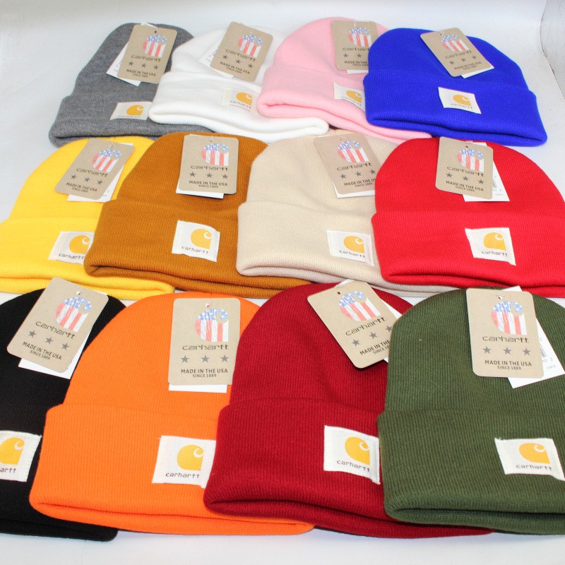 Mũ len beanie phong cách Hip hop carhartt thời trang mùa đông trẻ trung cho nam nữ