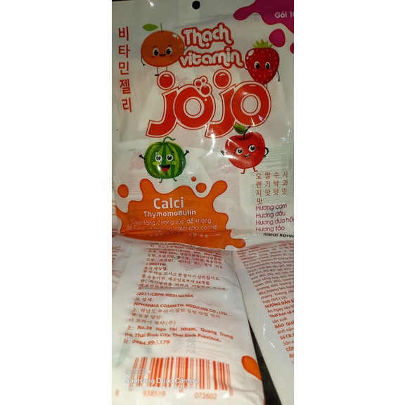 Thạch vitamin jojo bổ sung canxi, vitamin tăng đề kháng