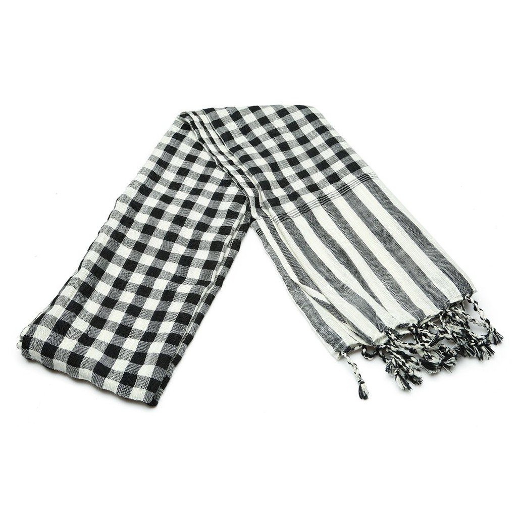 Khăn rằn Campuchia đen trắng