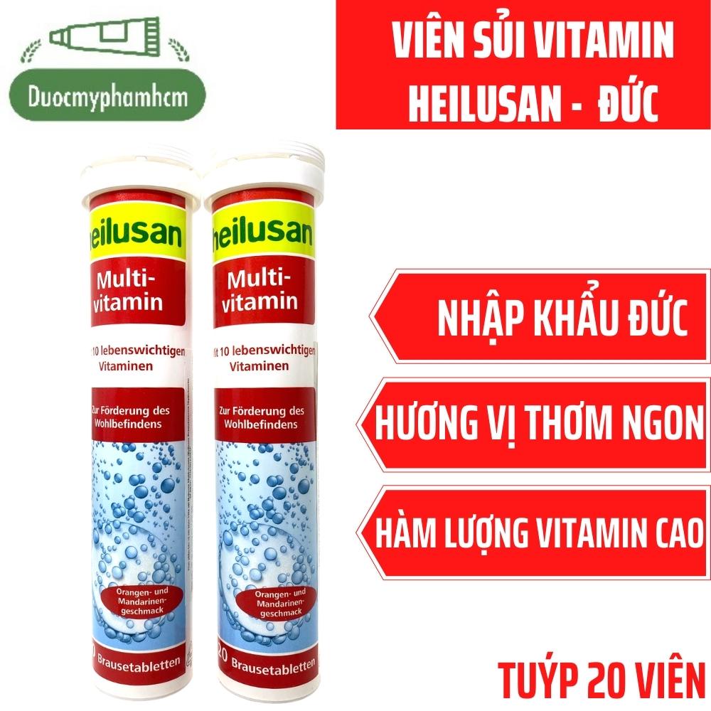 Heilusan Multivitamin - Nhập khẩu Đức - Giúp bổ sung các vitamin thiết yếu, tăng cường sức đề kháng- Tuýp 20 viên