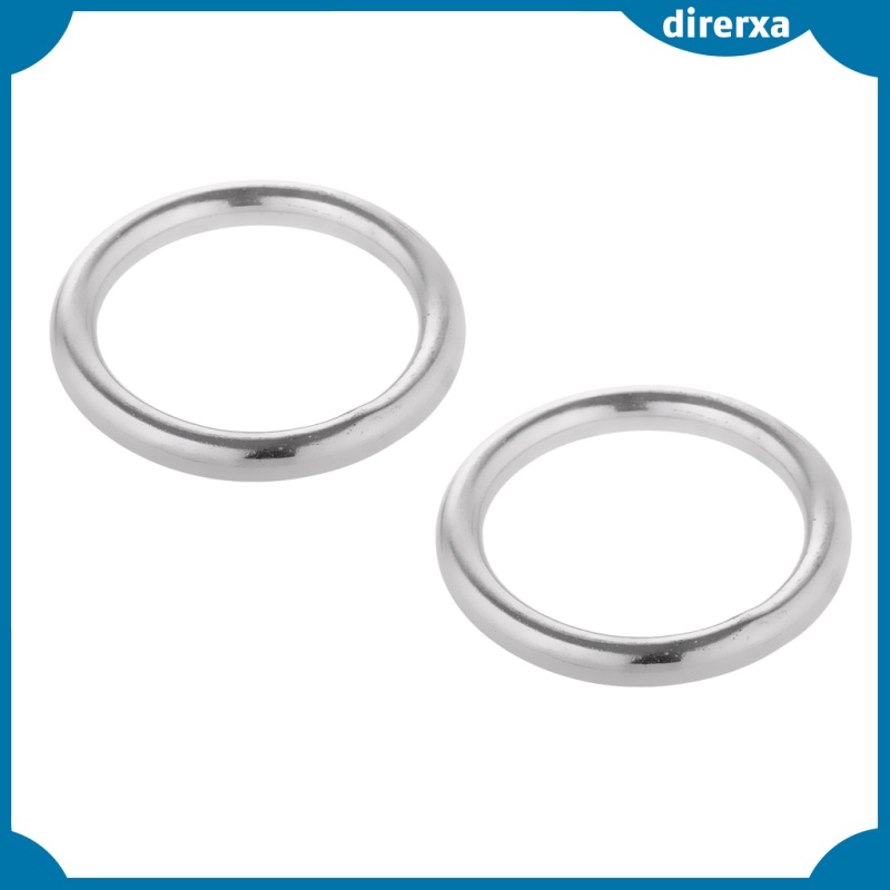 Bộ 2 Vòng Tròn Bằng Thép Không Gỉ 304 Độ Bền Cao 25 / 35 / 45 / 60mm Cho Thuyền