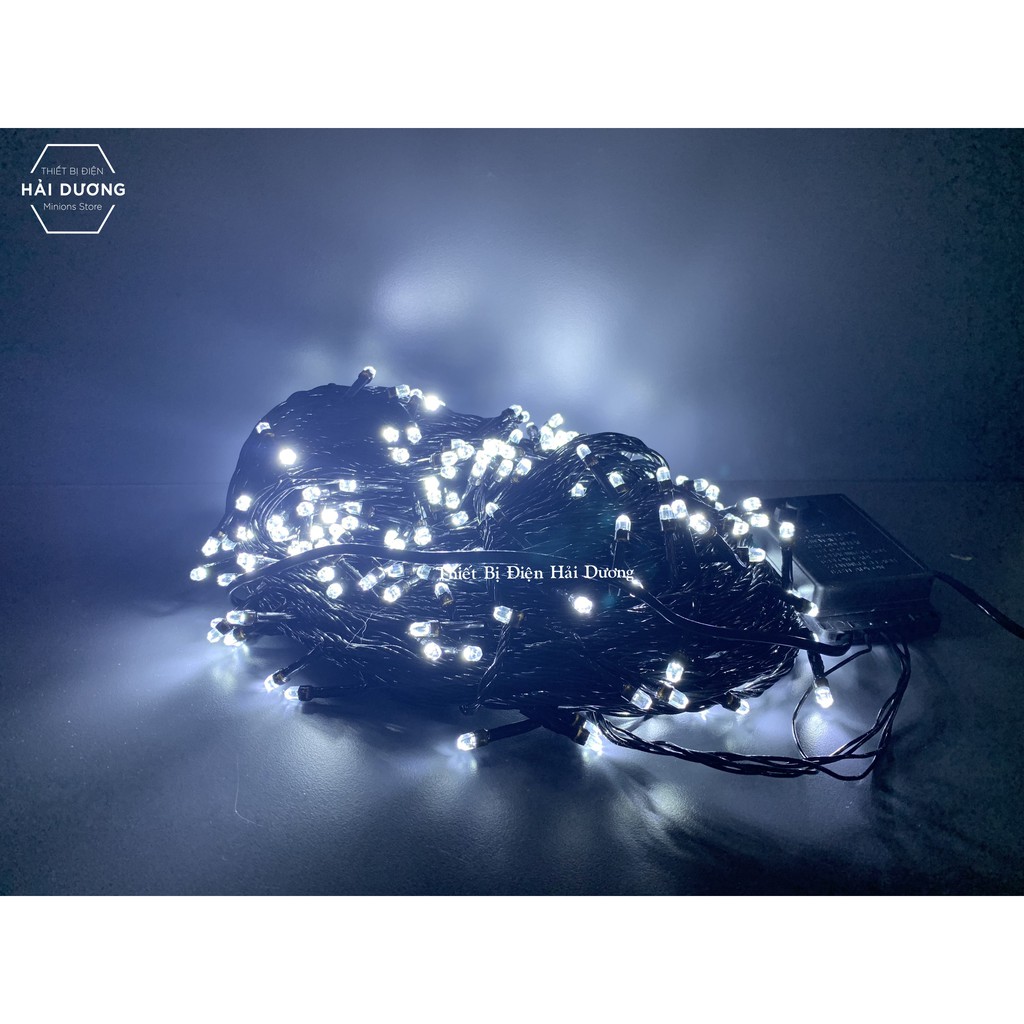 Bộ Dây đèn Led trang trí Bóng Kim Cương dài 50 mét 200 bóng - 20 mét 100 bóng - 8 chế độ nháy - bảo hành 1 năm