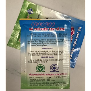 Bả trừ kiến tận tổ BTK gói 5g