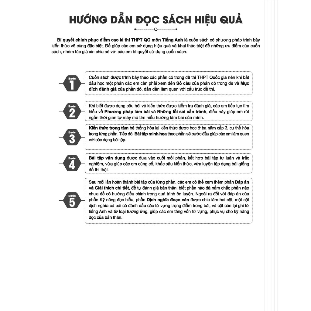 Sách - Bí quyết chinh phục điểm cao kì thi THPT Quốc gia môn Tiếng Anh - Ôn thi đại học - Chính hãng CCbook