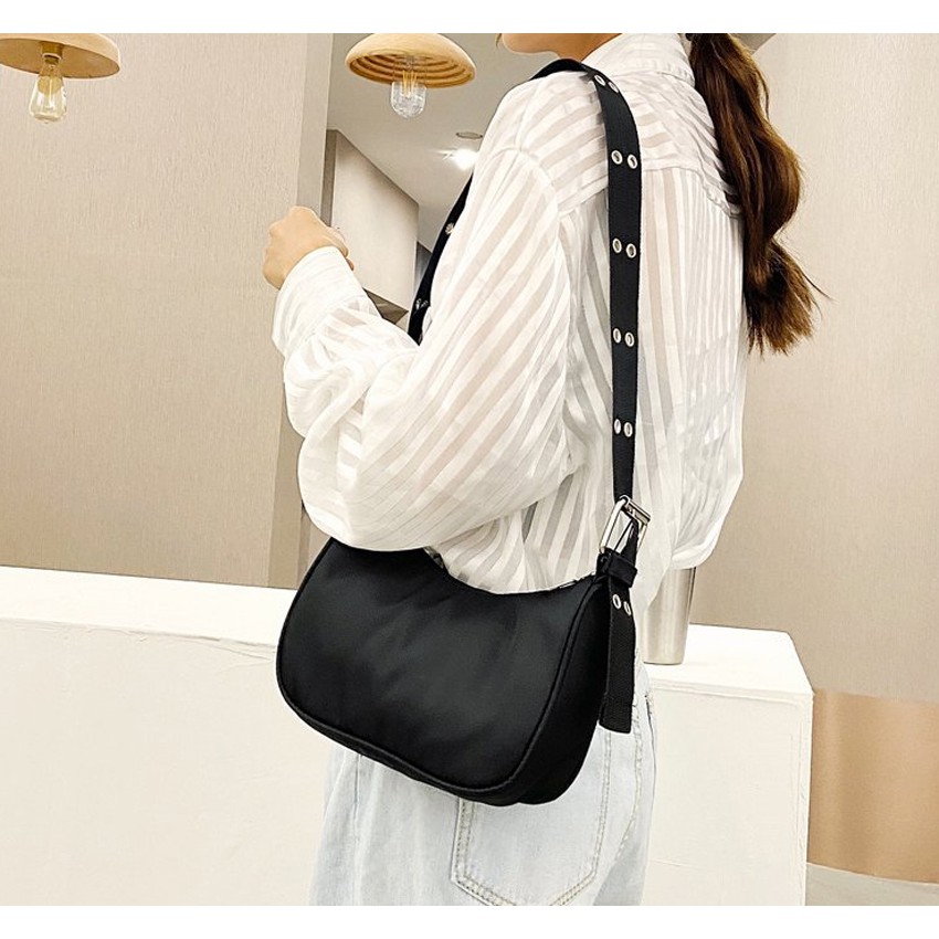 TÚI ĐEO CHÉO, TÚI ĐEO VAI NỮ DÂY DÙ 2 LỖ BH 496 | BigBuy360 - bigbuy360.vn