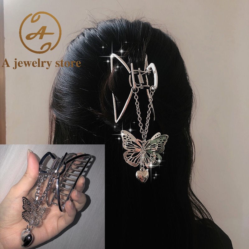 Kẹp gắp tóc hình bướm phong cách Gothic cho nữ