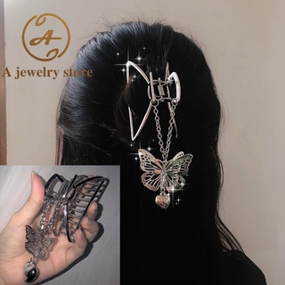 Kẹp gắp tóc hình bướm phong cách Gothic cho nữ