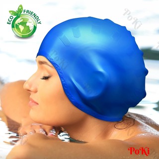 Nón bơi, Mũ bơi TRÙM TAI thời trang cao cấp - POKI