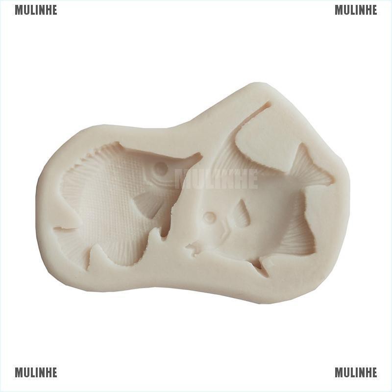 Khuôn Silicone Làm Bánh / Xà Phòng Hình Cá Dễ Thương