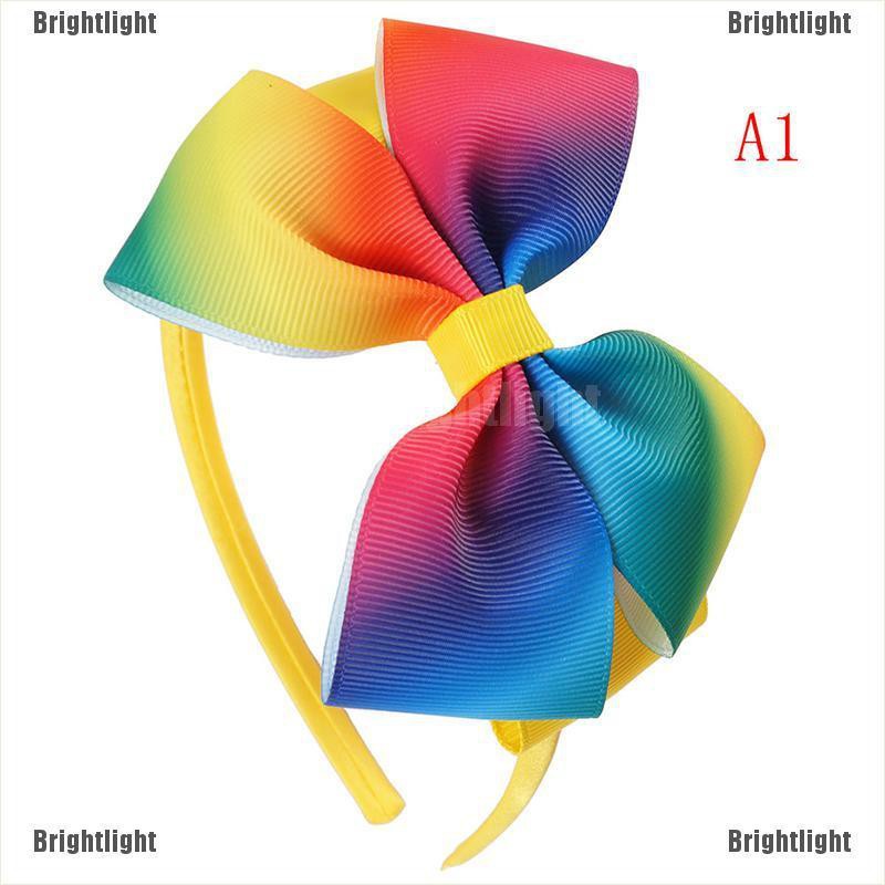 Băng Đô Nơ Cầu Vồng Dễ Thương Xinh Xắn Dành Cho Nữ