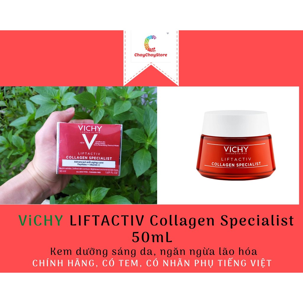 VICHY Liftactiv Collagen Specialist 50ml - Kem Dưỡng VICHY Ngăn Ngừa Lão Hóa