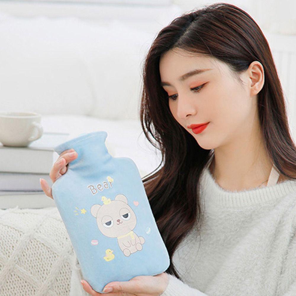 Túi Chườm Nước Nóng 500 / 1000ML Hình Gấu Bông Đáng Yêu
