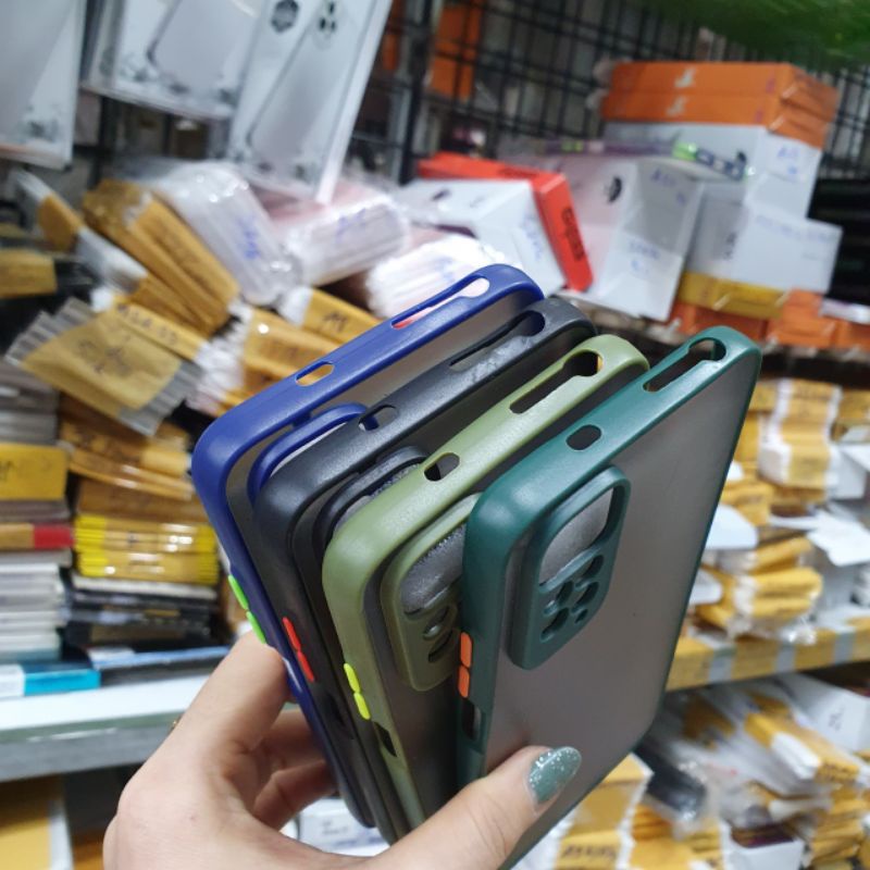 Ốp lưng Xiaomi Redmi note 11 4G , 11pro 4G / 11pro 5G dẻo viền màu lưng nhám