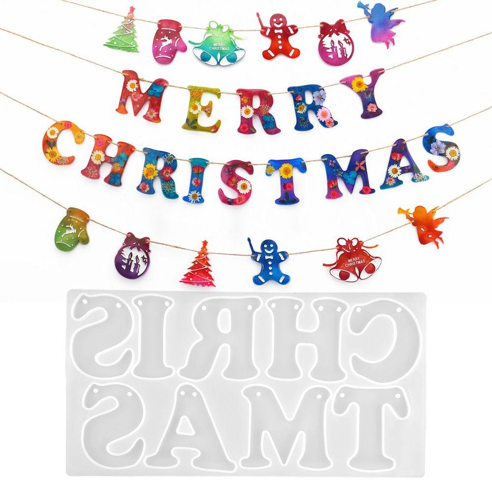 Khuôn Làm Cờ Trang Trí Giáng Sinh Hình Ông Già Noel