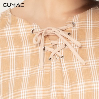 Đầm eo chun cổ dây GUMAC DA917