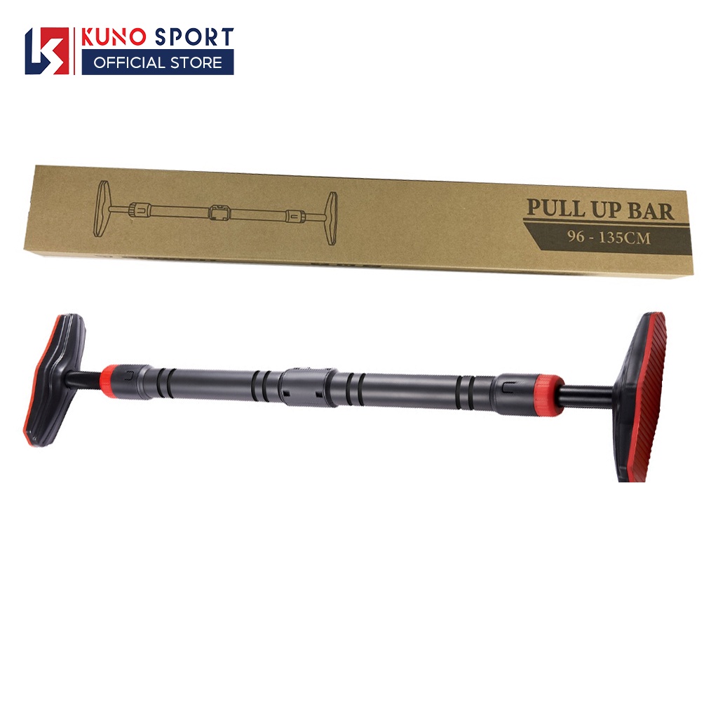 Thanh Tập Xà Đơn Treo Tường Gắn Cửa KUNO SPORT Nhiều Cỡ Chịu Lực 200kg Khóa An Toàn Chống Trượt Tập Gym Tại Nhà