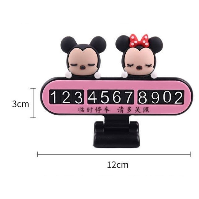 Bảng Số Điện Thoại Họa Tiết Hoạt Hình Sáng Tạo Trang Trí Nội Thất Xe Hơi