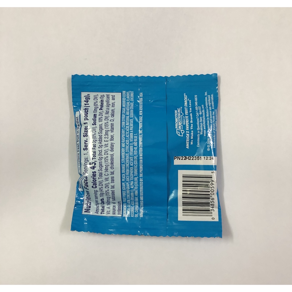 Kẹo dẻo vị trái cây Welch’S Fruit Snacks  - Mỹ