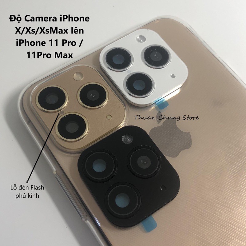 Miếng dán độ camera Iphone X/Xs/Xs Max lên thành Iphone 11 Pro/11 Pro Max