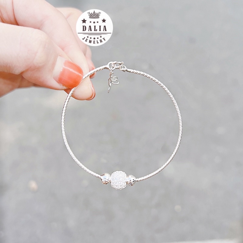 Lắc tay - vòng tay charm bạc DaLiA Jewelry vòng kiềng mềm tiểu thư