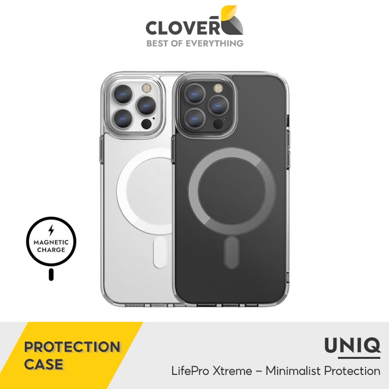 Ốp Lưng Uniq Lifepro Xtreme Hỗ Trợ Sạc Không Dây Từ Tính Chống Rơi Đến 6ft Viền Tpu Dẻo Mặt Sau Pc Cứng Cho Ip13 Pro Max