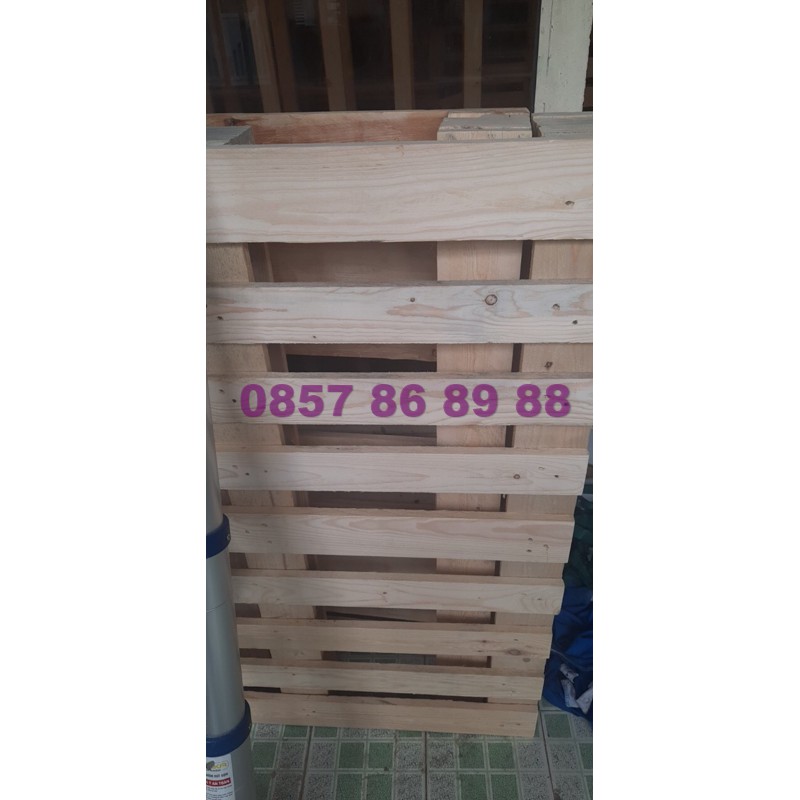 Giường Ngủ Pallet 1m6x2m / Giường Ngủ Gỗ Thông - BEFY