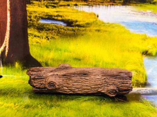 Mô hình đồ chơi Khúc Gỗ bằng nhựa trưng bày trang trí sa bàn , tiểu cảnh