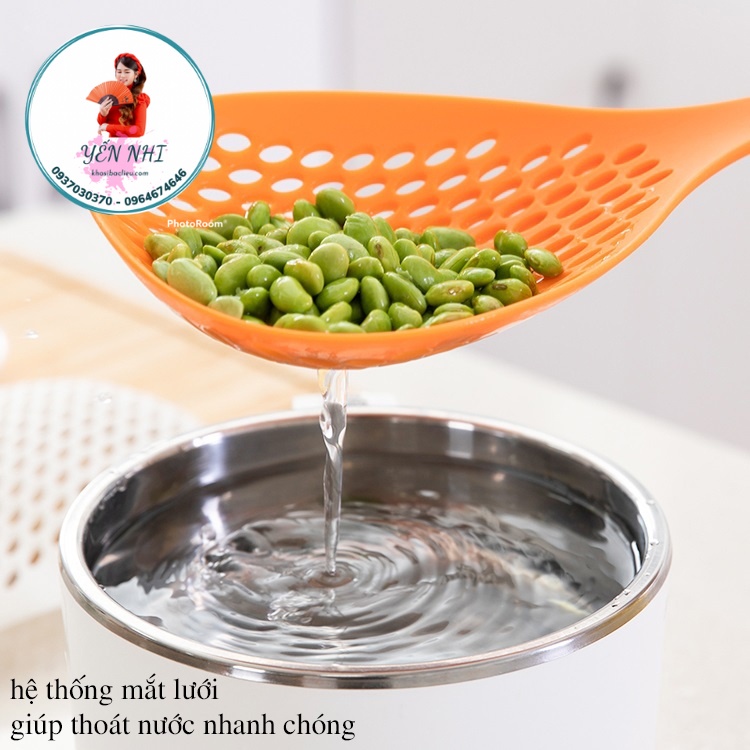 Vá vớt mì cỡ lớn - Muôi vớt đồ ăn dạng lưới