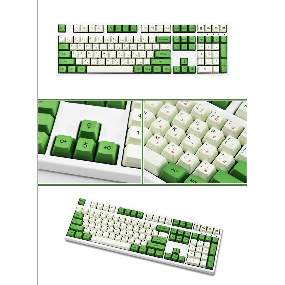 Set Keycap PBT Dye sub fullsize TKL - Bộ nút bàn phím cơ phối màu sẵn