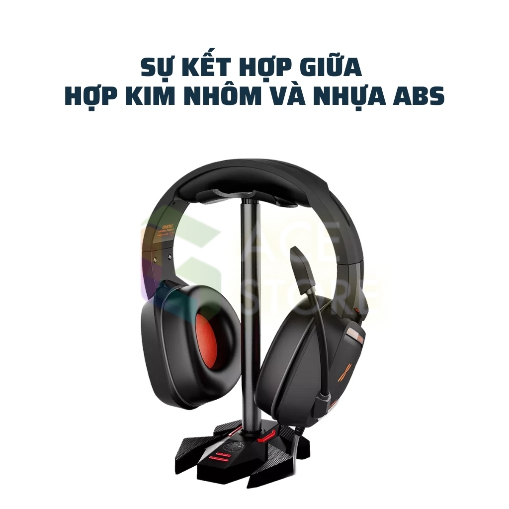 Plextone GP200 | Giá đỡ tai nghe chụp hợp kim nhôm - kiểu dáng gaming
