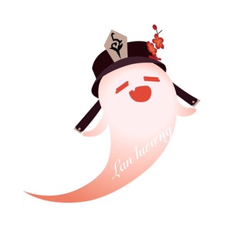 Sticker nhãn dán Hutao Ghost Genshin impact