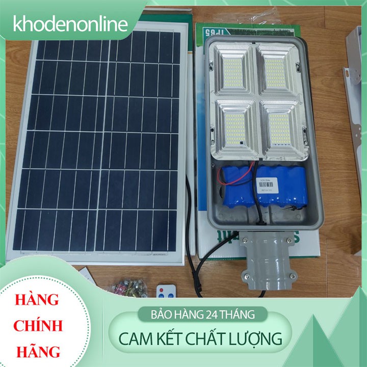 Đèn led năng lượng mặt trời BÀN CHẢI 200W (4 khoang) - SIÊU BỀN, ĐẸP, CHẤT