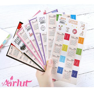 Set 2 tấm hình dán lịch 2019 sang 2020 dùng để trang trí năm mới