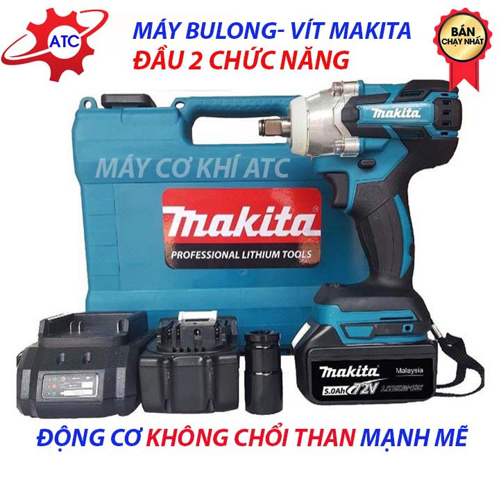 Máy Bắn Vít Makita - Siết Bulong Hai chức năng | Động cơ không Chổi Than Bảo hành 12 tháng
