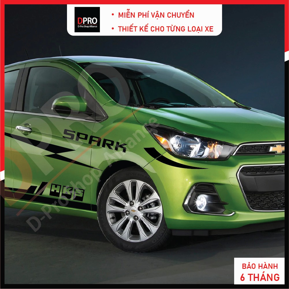 Tem xe matiz Spark phong cách thể thao - decal matiz spark