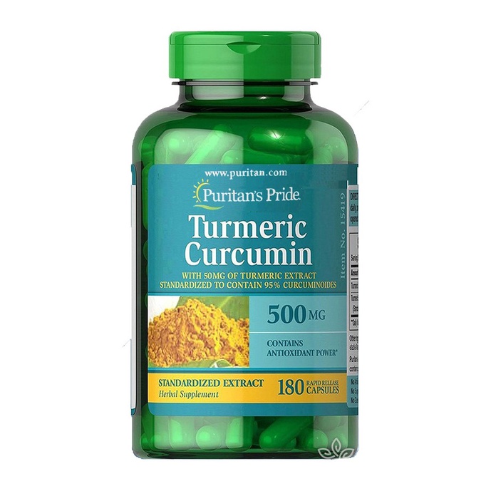 Tinh Chất Nghệ Vàng Curcumin Puritan's Pride 500mg 180 viên