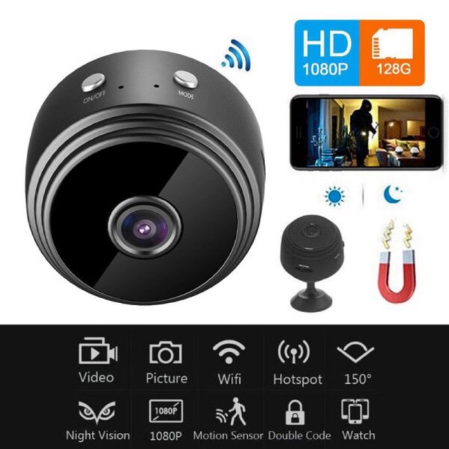 Camera Wifi HD 1080P (DẠNG SIÊU NHỎ)