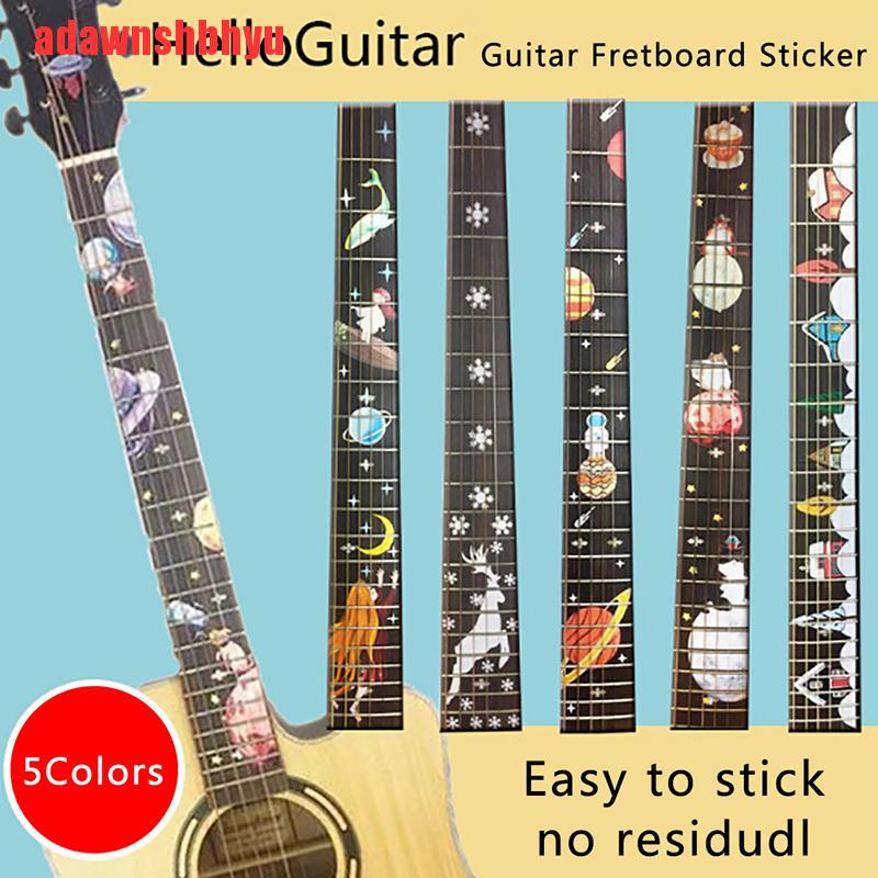 Nhãn dán hình không gian trang trí làm đẹp đàn guitar