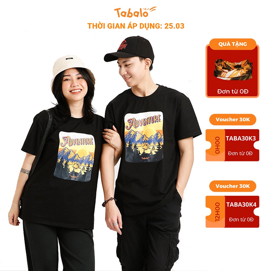 Áo Thun Tabalo Adventure T-Shirt, Áo Nam Nữ Co Giãn, Thoáng Mát, Nhanh Khô New