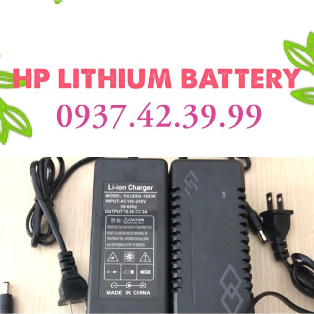Sạc Pin Lion 16.8V 3A có Quạt ( chuẩn AAA)