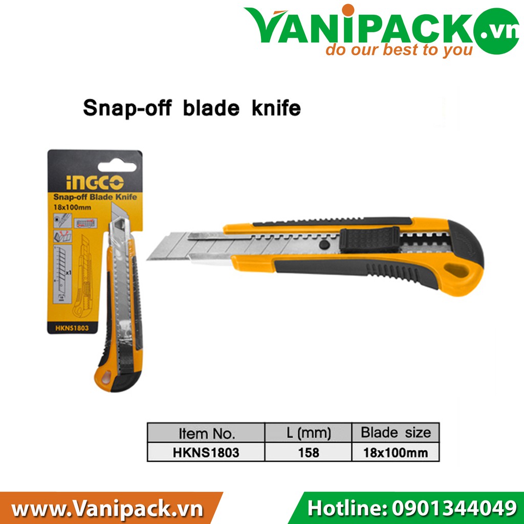 Dao Rọc Giấy Ingco HKNS1803