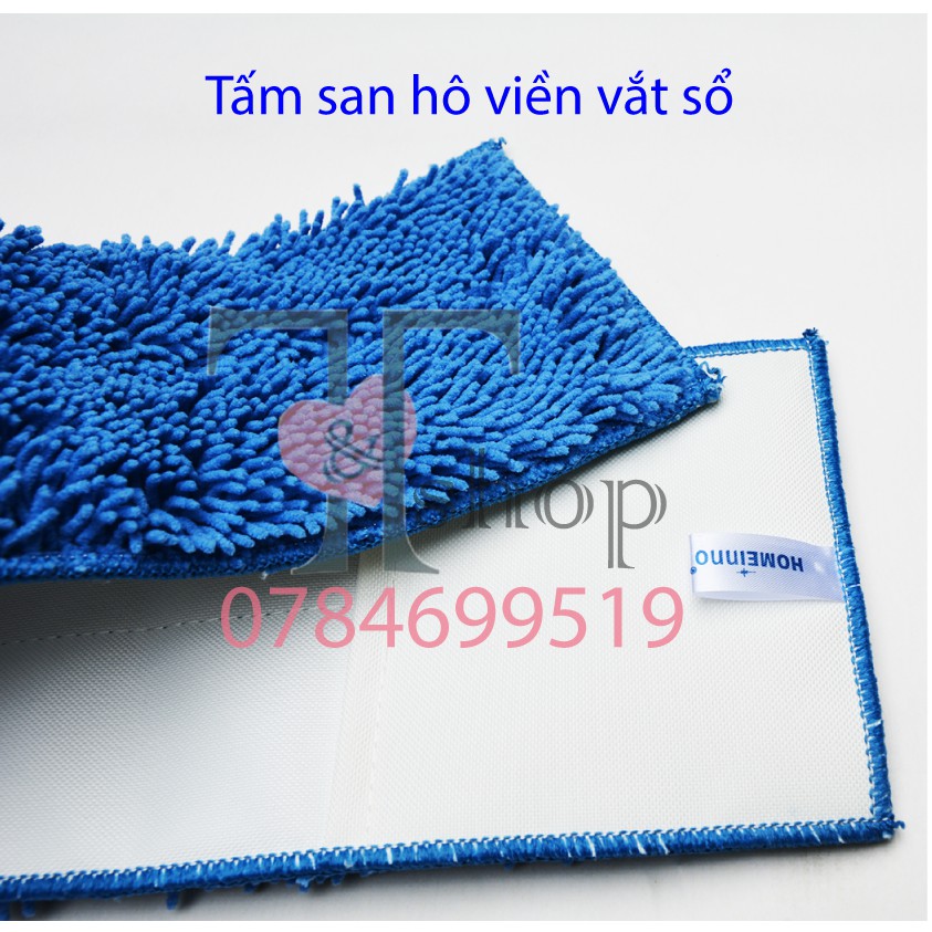 Cây Lau Nhà Công Nghiệp Bản Lau 50cm Homeinno Tấm Microfiber San Hô